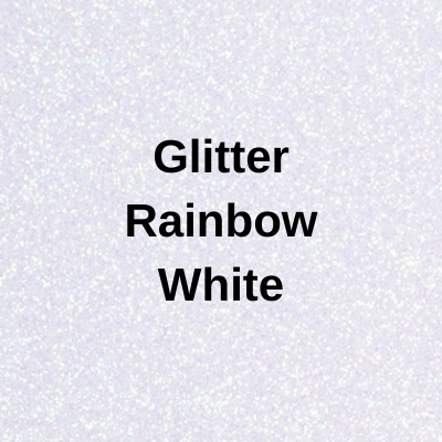 Rainbow White Glitter 