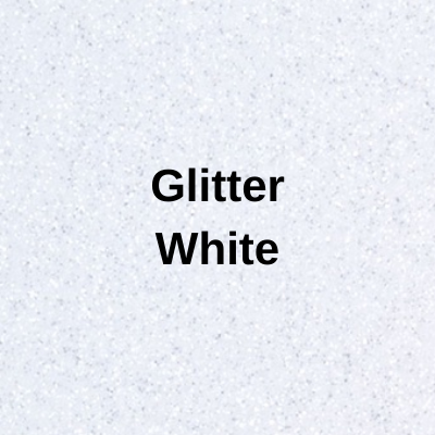 Siser Glitter Heat Transfer Vinyl (HTV) - Rainbow White