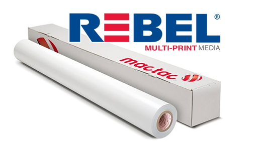 Buy Mactac Rebel RB429P 4mil Matte White Permanent Vinyl Print Media